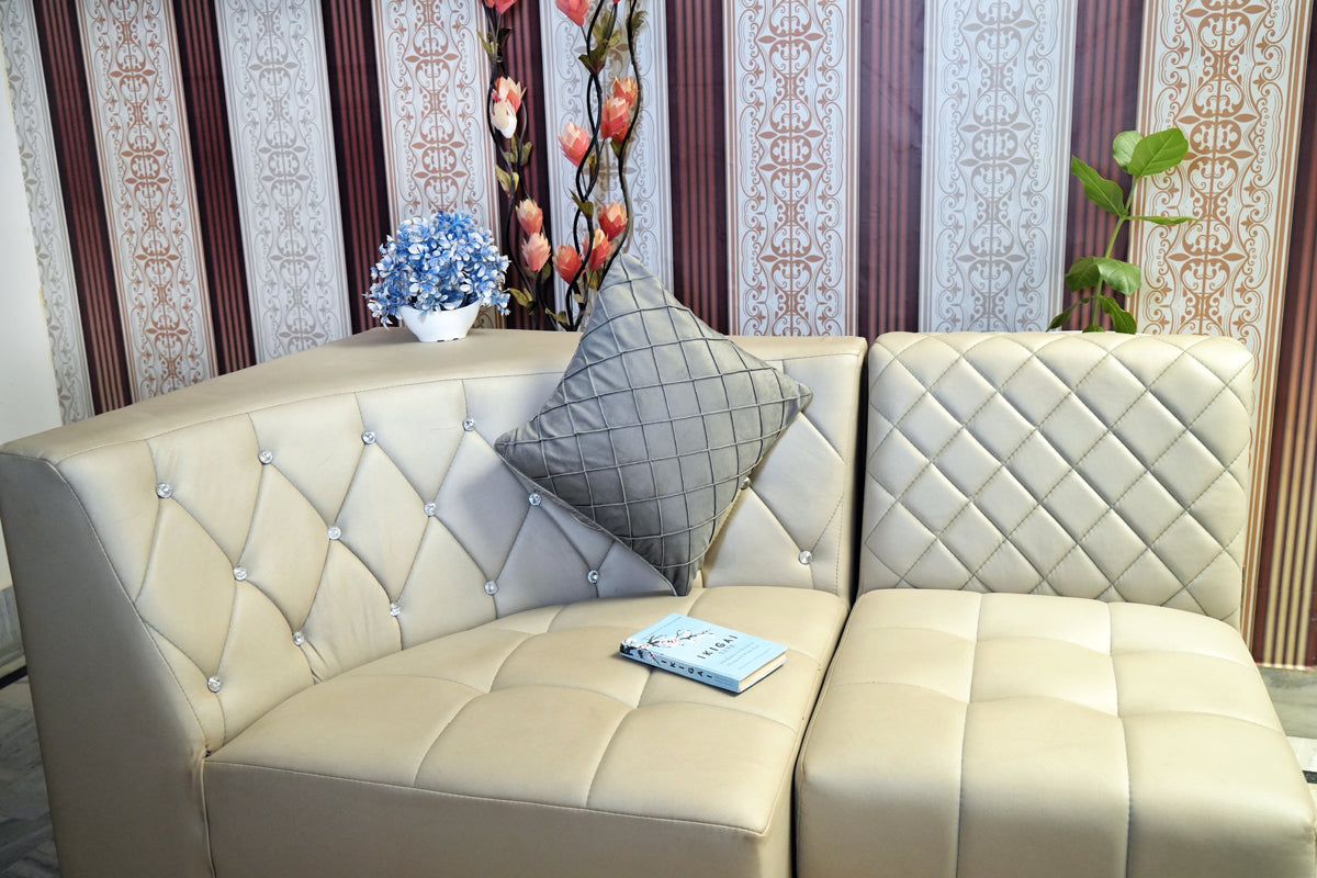 Stone Grey Criss-Cross Textured Cushion Cover