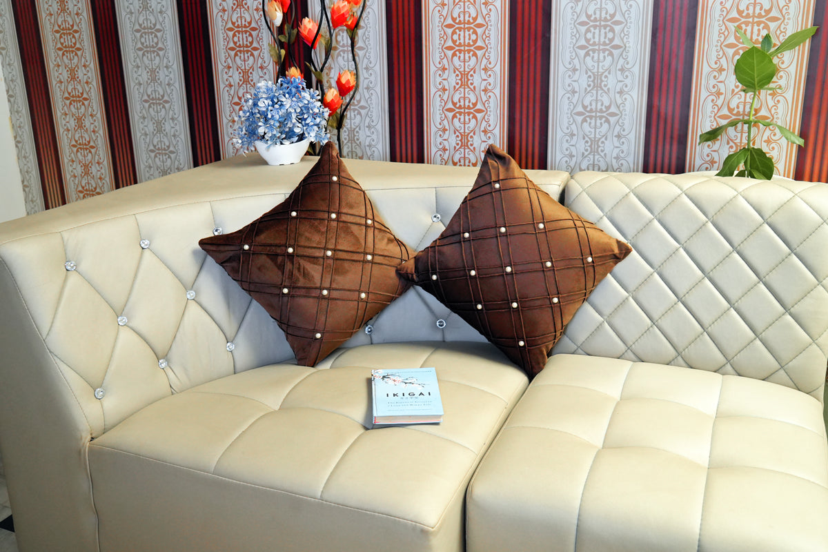 Pearl Brown Cushion Cover