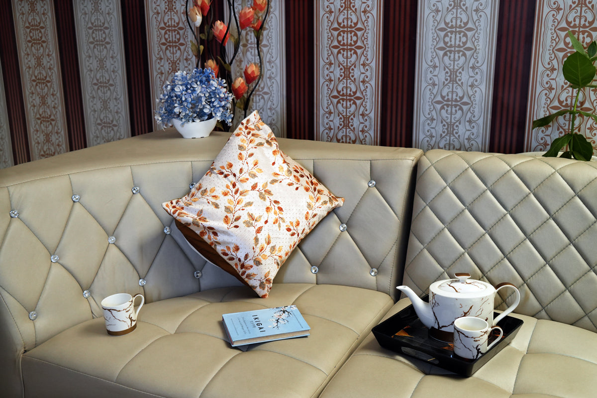 Blossom Glow Cushion Covers – Soft Velvet Floral Print