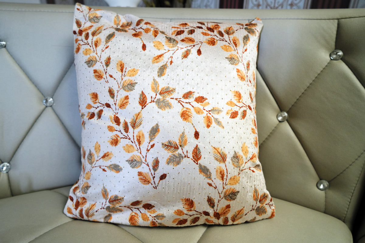 Blossom Glow Cushion Covers – Soft Velvet Floral Print