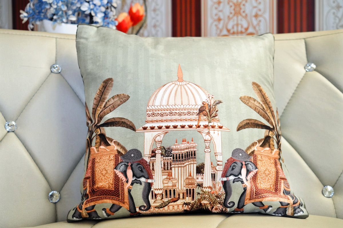 Rajwada Tales Cushion Cover – Printed Heritage