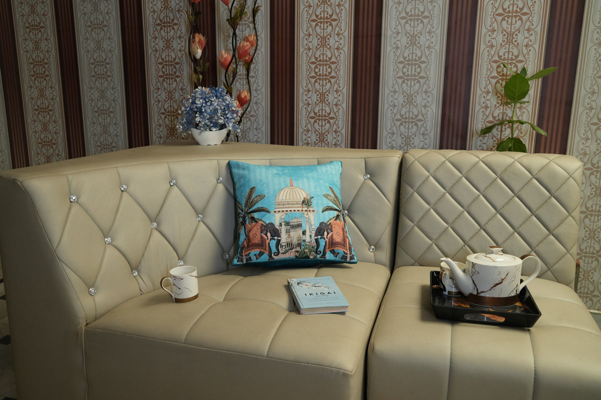 Elephant Royale Cushion Cover – Heritage Print