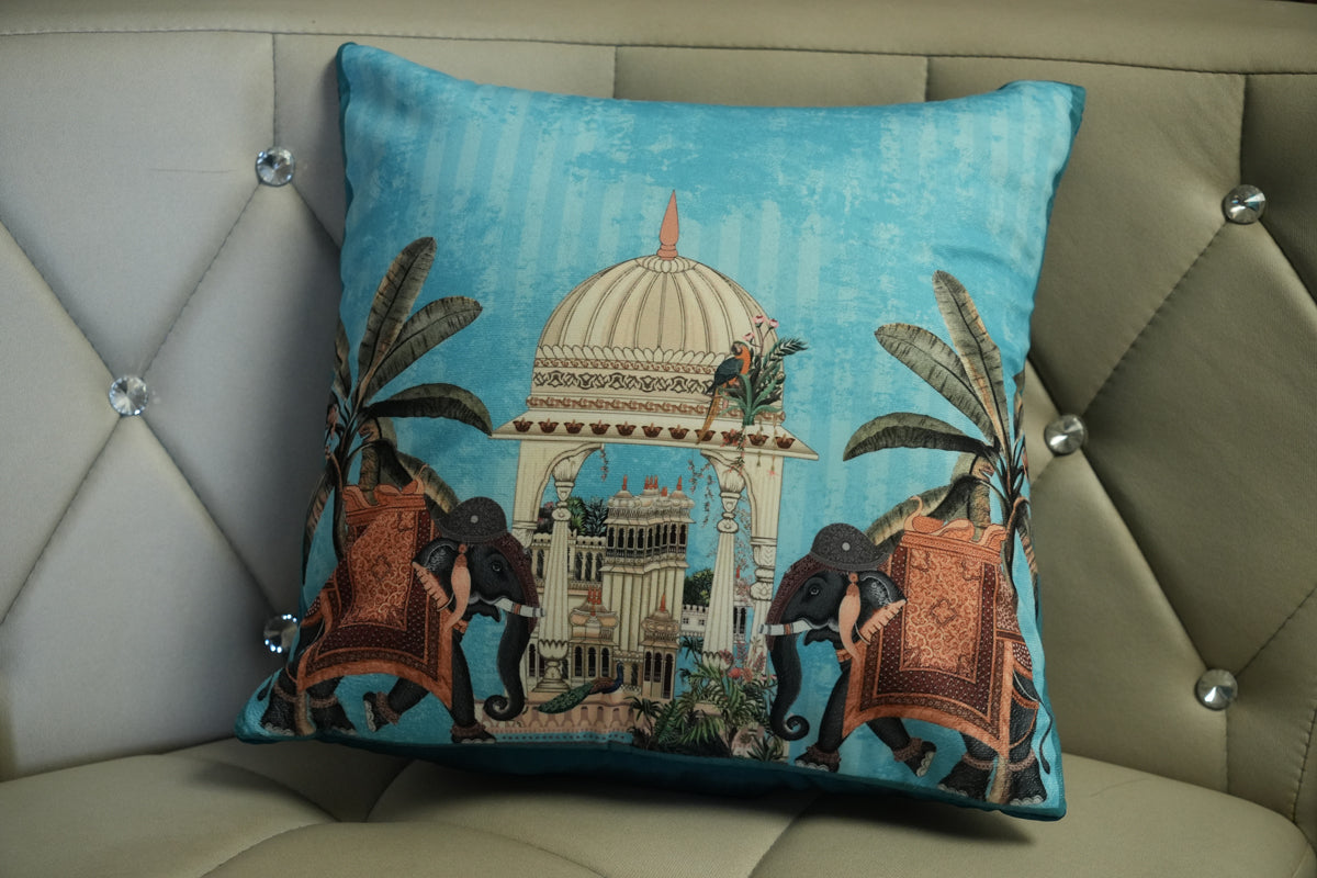 Elephant Royale Cushion Cover – Heritage Print