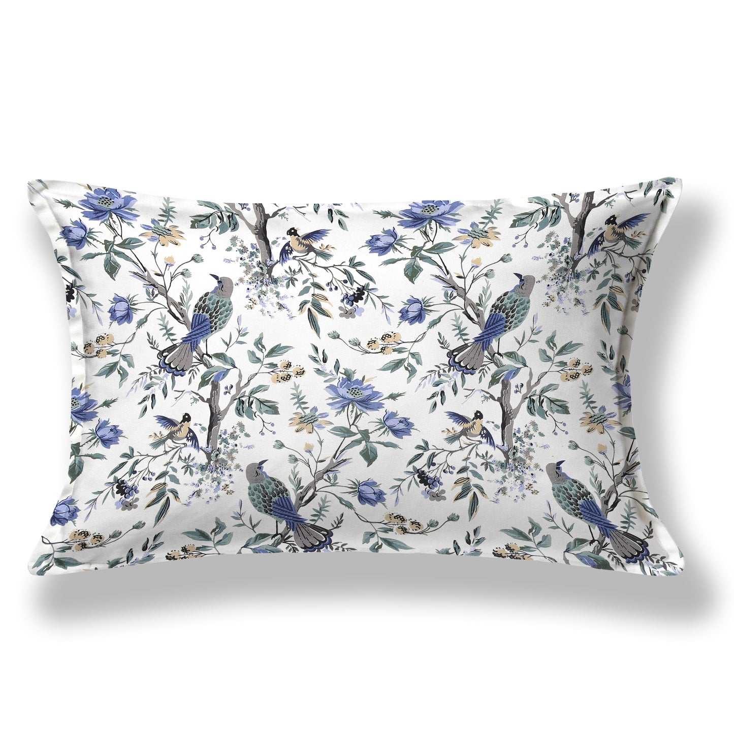 Blue Blossom Bird & Floral Single Bedsheet