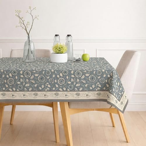 Poly-Cotton Printed Dining Table Cover (Premium, Washable)