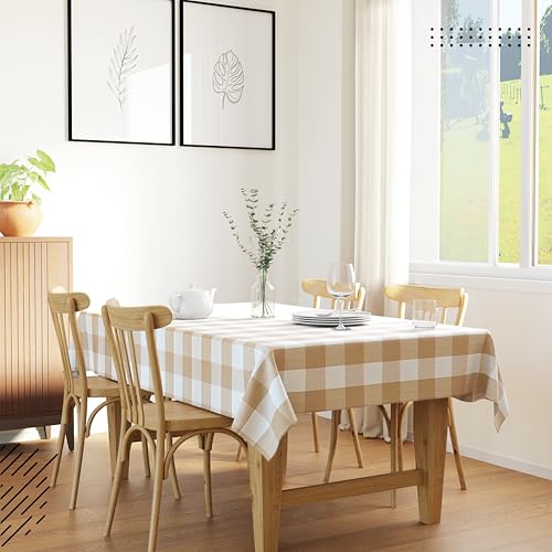 Yarn-Dyed Cotton Checks & Stripes Tablecloth (200 GSM)