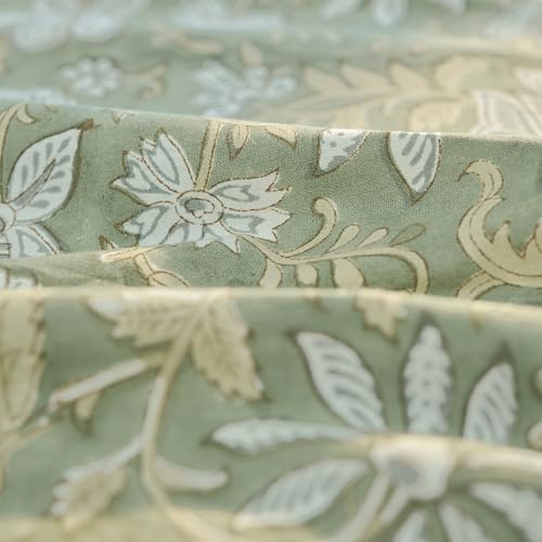 Jaipuri Hand Block Print Cotton Tablecloth (Handcrafted Floral)