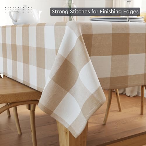 Yarn-Dyed Cotton Checks & Stripes Tablecloth (200 GSM)