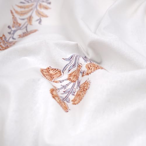 Jaipuri Hand Block Print Cotton Tablecloth (Handcrafted Floral)