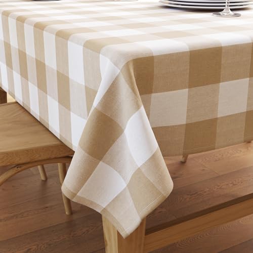 Yarn-Dyed Cotton Checks & Stripes Tablecloth (200 GSM)