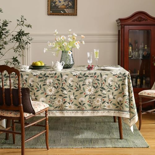 Premium Soft European Fabric Frill Dining Table Cover (6 Seater)