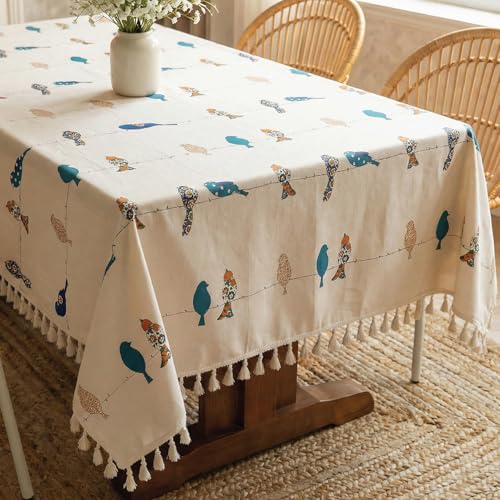 100% Cotton Printed Tablecloth with Tassels (Boho)