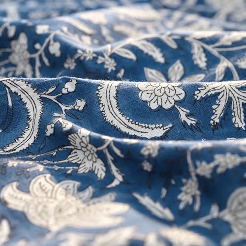 Jaipuri Hand Block Print Cotton Tablecloth (Handcrafted Floral)
