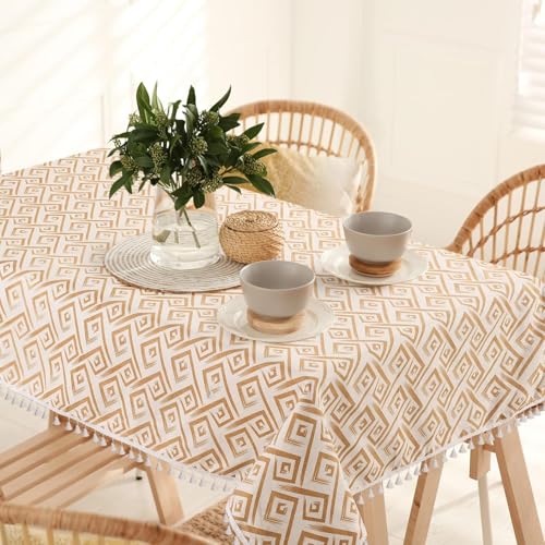 100% Cotton Printed Tablecloth with Tassels (Boho)