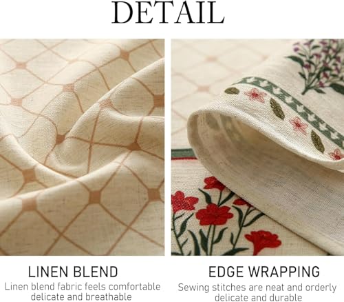 Premium Soft European Fabric Frill Dining Table Cover (6 Seater)