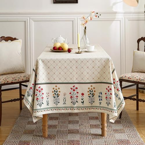 Premium Soft European Fabric Frill Dining Table Cover (6 Seater)