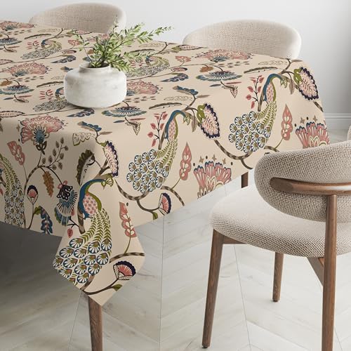 Brushed Microfiber Cotton Printed Tablecloth (6 Seater)