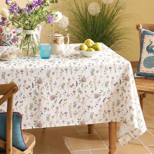 Premium Soft European Fabric Frill Dining Table Cover (6 Seater)
