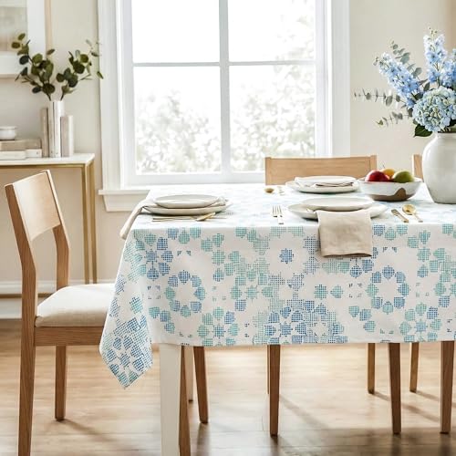 Block Print Cotton Tablecloth (Bohemian Floral)