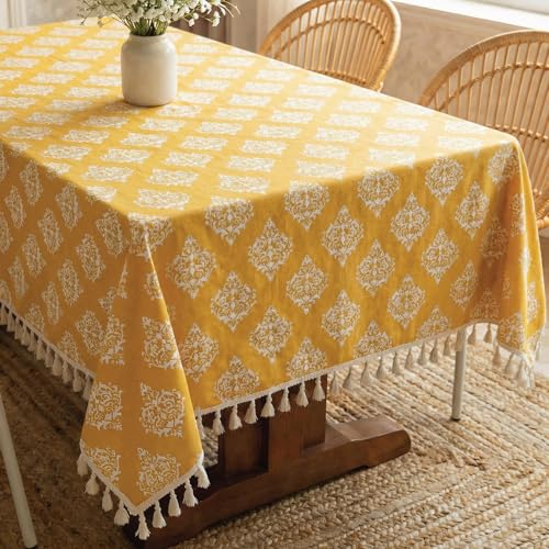 100% Cotton Printed Tablecloth with Tassels (Boho)