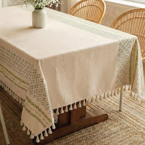 100% Cotton Printed Tablecloth with Tassels (Boho)