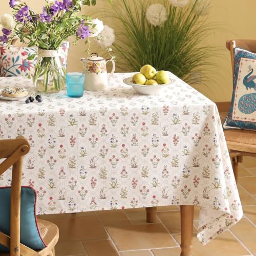 Premium Soft European Fabric Frill Dining Table Cover (6 Seater)