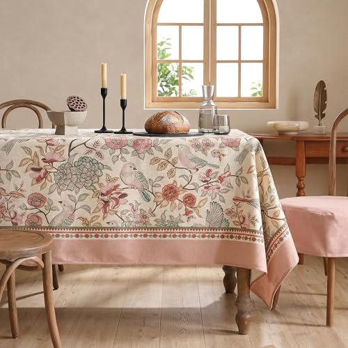 Premium Soft European Fabric Frill Dining Table Cover (6 Seater)