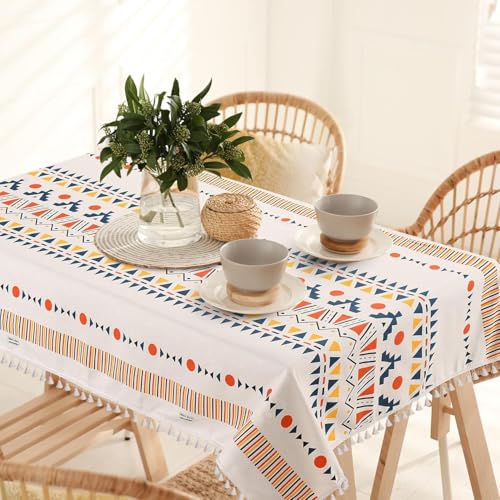 100% Cotton Printed Tablecloth with Tassels (Boho)