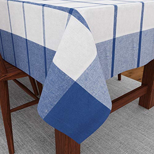 Yarn-Dyed Cotton Checks & Stripes Tablecloth (200 GSM)