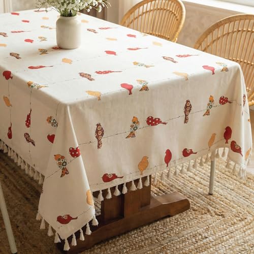 100% Cotton Printed Tablecloth with Tassels (Boho)