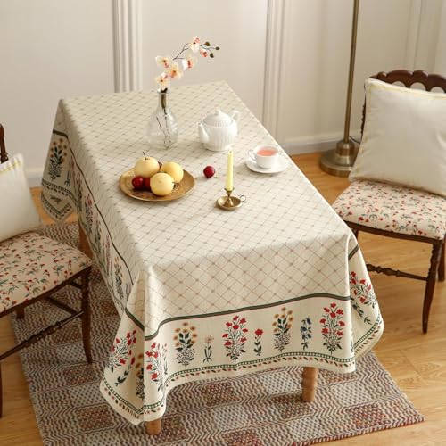 Premium Soft European Fabric Frill Dining Table Cover (6 Seater)