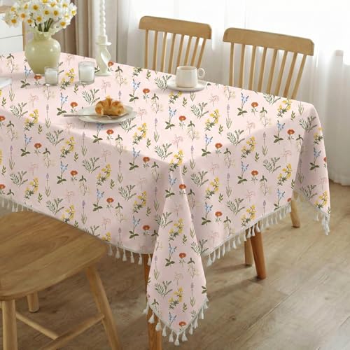 Premium Soft European Fabric Frill Dining Table Cover (6 Seater)
