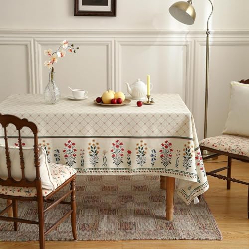 Premium Soft European Fabric Frill Dining Table Cover (6 Seater)