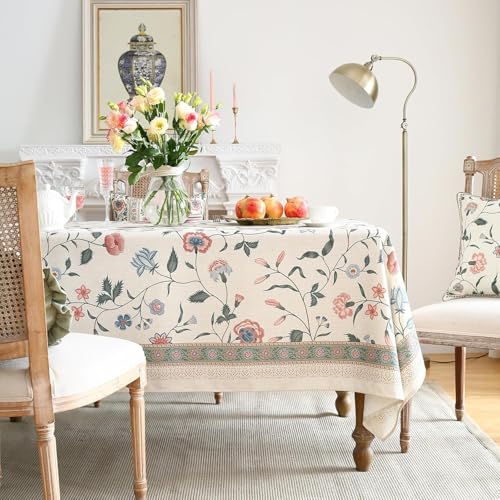 Premium Soft European Fabric Frill Dining Table Cover (6 Seater)