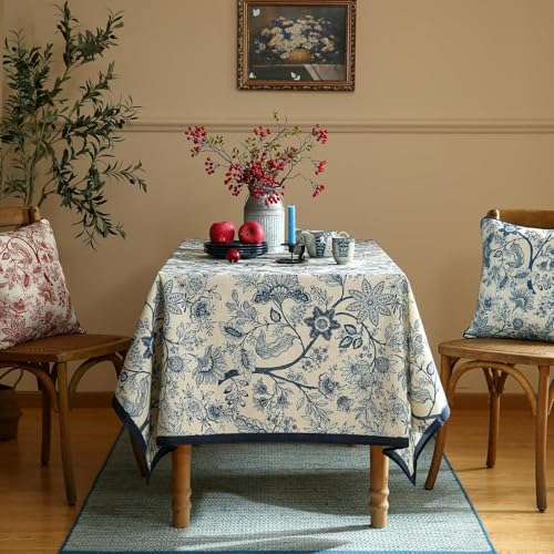 Premium Soft European Fabric Frill Dining Table Cover (6 Seater)