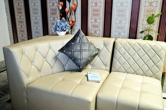 Twilight Charcoal Pearl Embellished Cushion Cover
