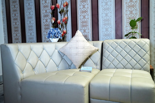 Ivory Gleam Pearl Embellished Cushion Cover