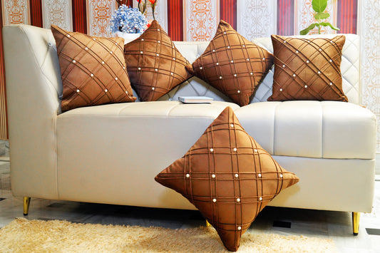 Pearl Brown Cushion Cover