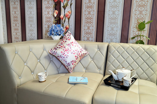 Blossom Glow Cushion Covers – Soft Velvet Floral Print