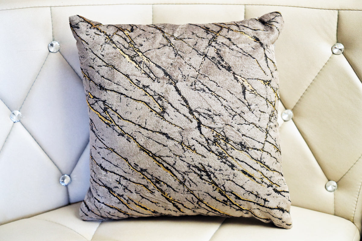 Golden Streaks Designer Cushion Covers
