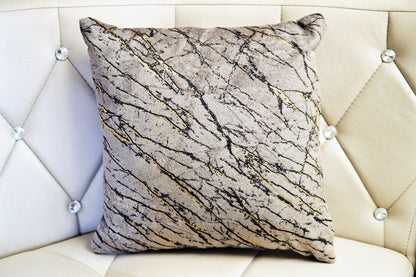 Golden Streaks Designer Cushion Covers