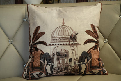 Elephant Royale Cushion Cover – Heritage Print