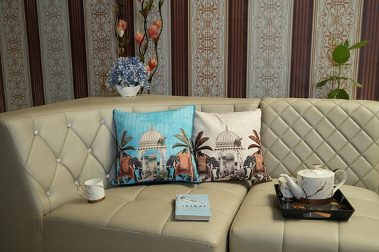 Elephant Royale Cushion Cover – Heritage Print
