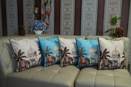 Elephant Royale Cushion Cover – Heritage Print