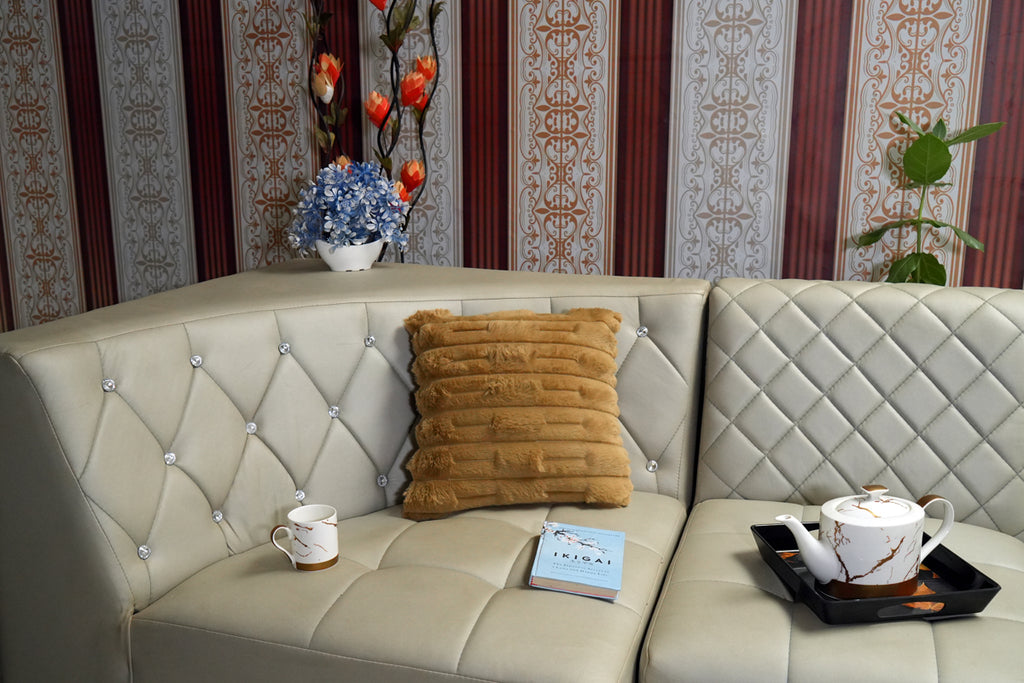 Golden Hour Cushion Cover – Faux Fur