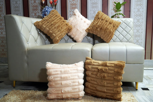 Golden Hour Cushion Cover – Faux Fur
