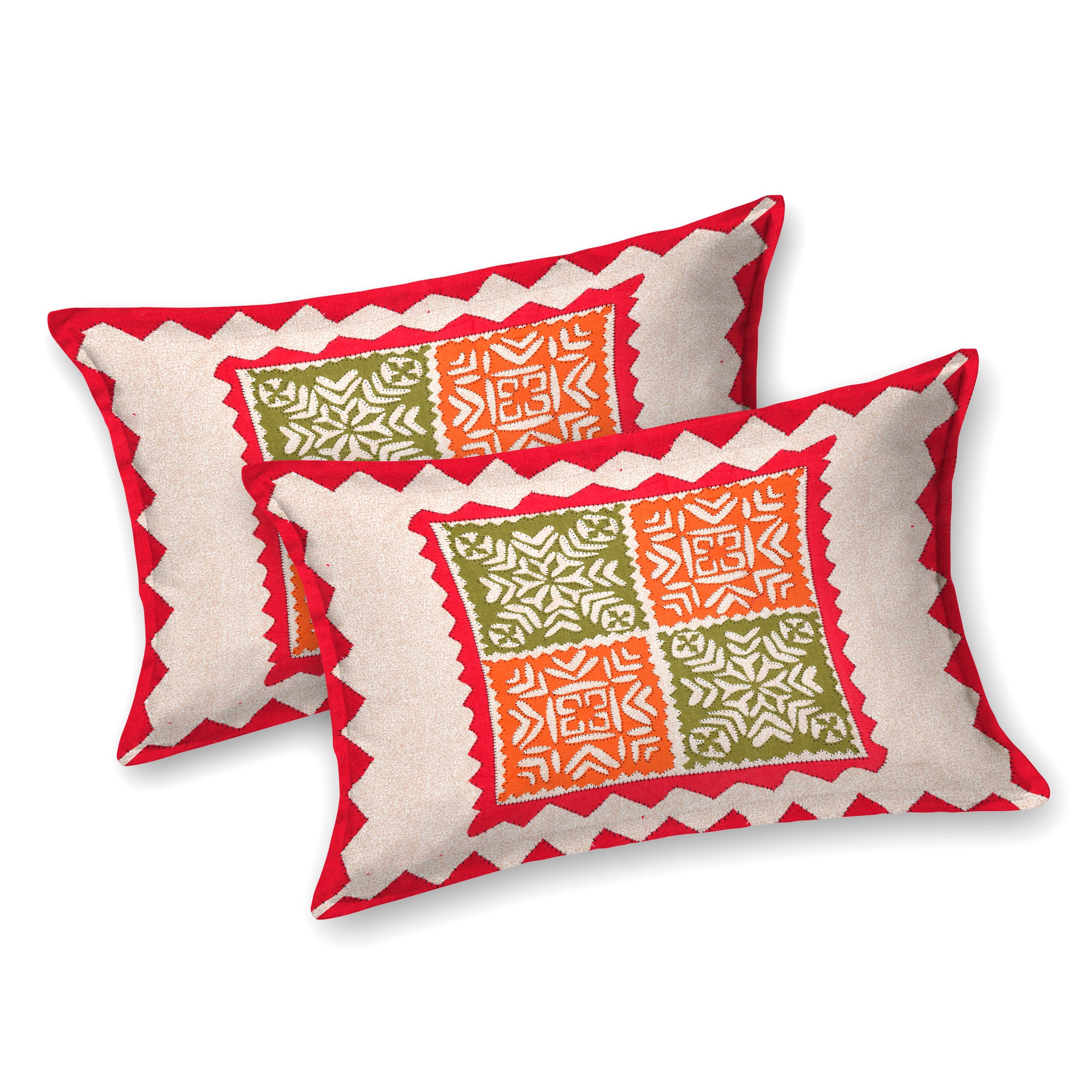 Vibrant Patchwork Charm Cotton Bedsheet