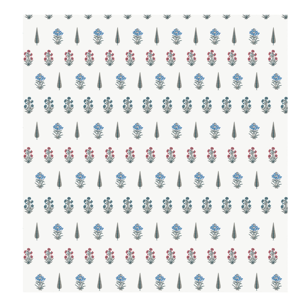 Grey Leaf Block Print Super King Bedsheet
