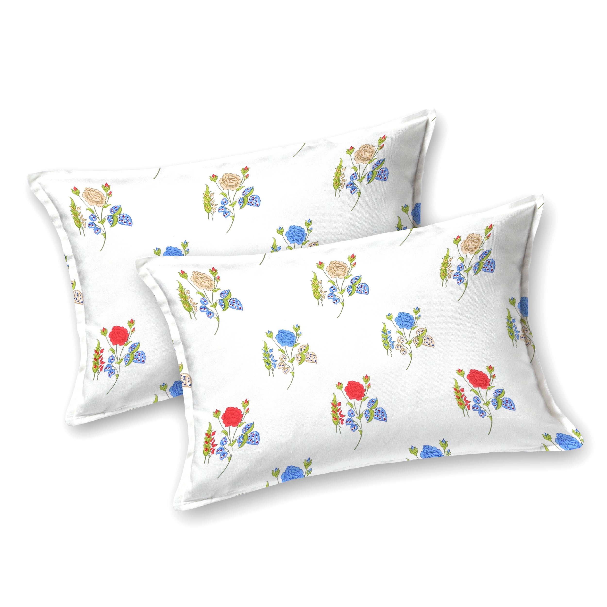 Multicolor Rose Print Super King Bedsheet