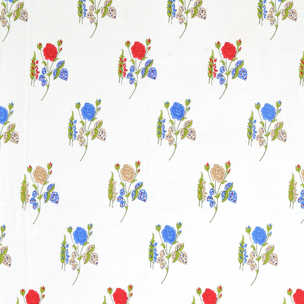 Multicolor Rose Print Super King Bedsheet